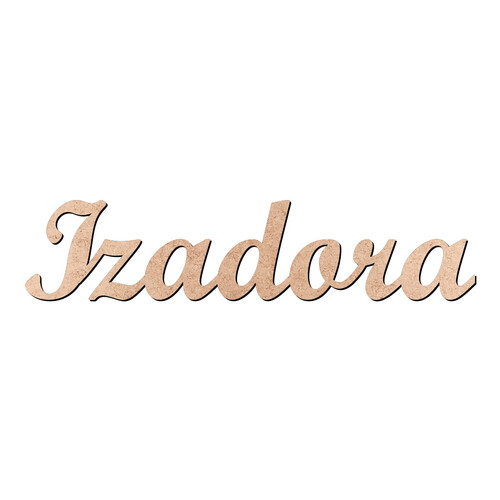 Recorte Izadora Script Mt Std / MDF 3mm