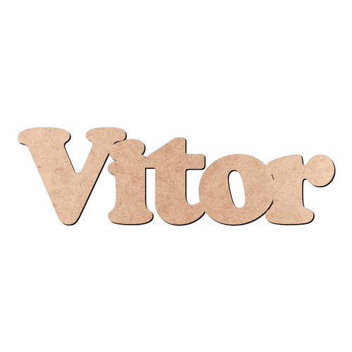 Recorte Vitor Cooper Black / MDF 3mm