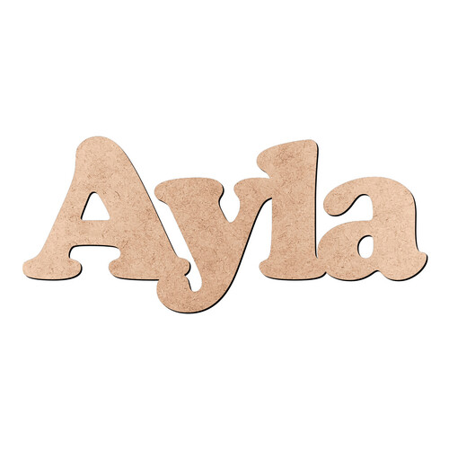 Recorte Ayla Cooper Black / MDF 3mm
