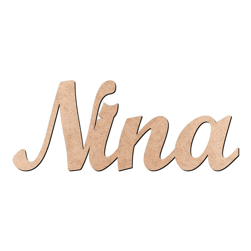 Recorte Nina Script Mt Std / MDF 3mm