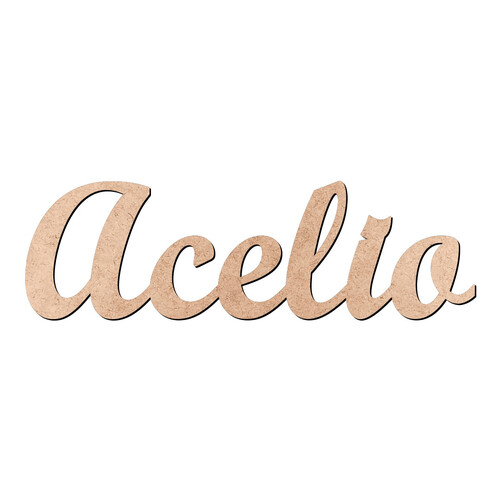 Recorte Acelio Script Mt Std / MDF 3mm