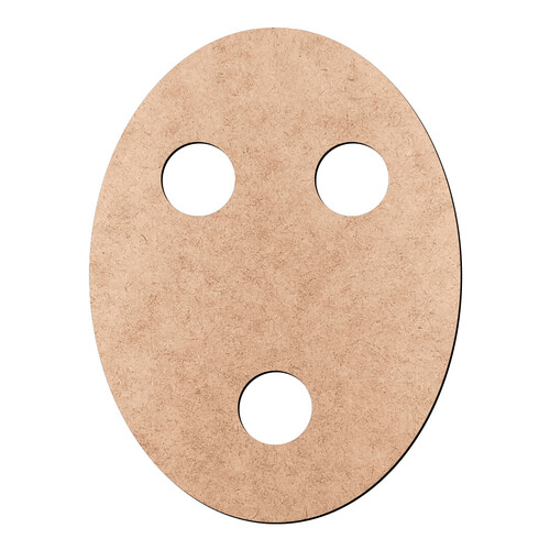 Recorte Entremeio Terço Oval / MDF 3mm