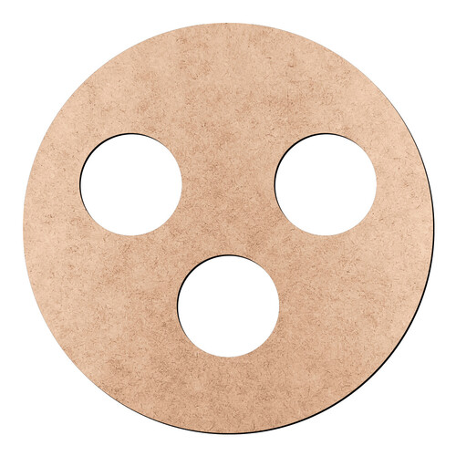 Recorte Entremeio Terço Círculo / MDF 3mm