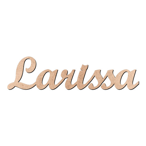 Recorte Larissa Script Mt Std / MDF 3mm