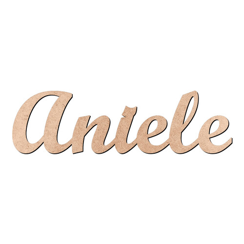 Recorte Aniele Script Mt Std / MDF 3mm