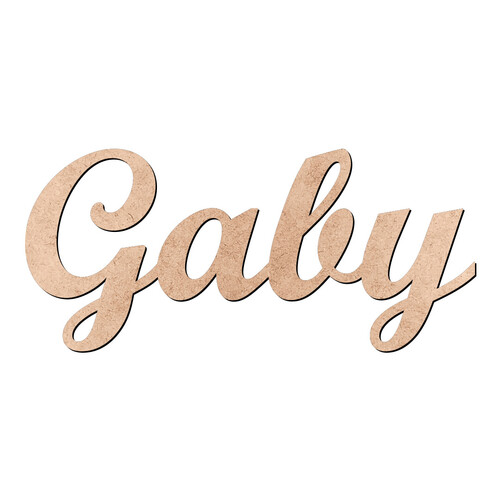 Recorte Gaby Script Mt Std / MDF 3mm