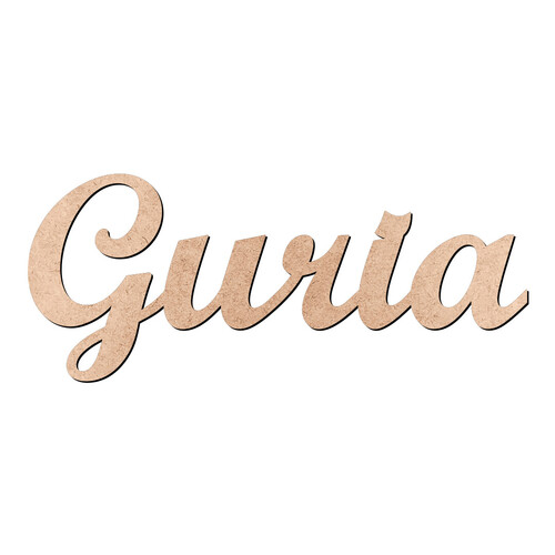 Recorte Guria Script Mt Std / MDF 3mm
