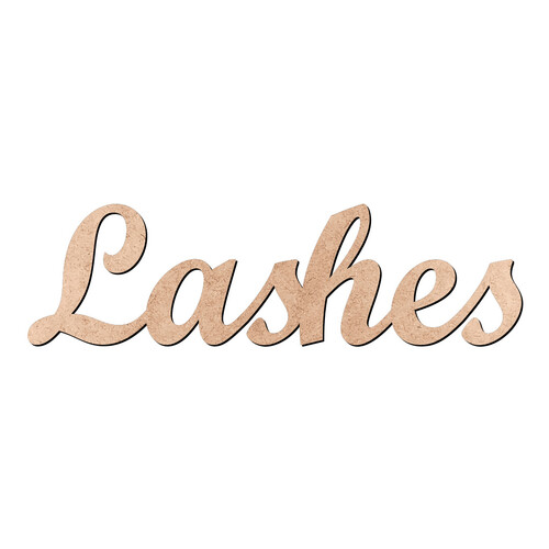 Recorte Lashes Script Mt Std / MDF 3mm
