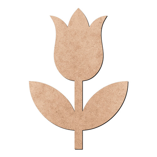 Recorte Flor Tulipa / MDF 3mm