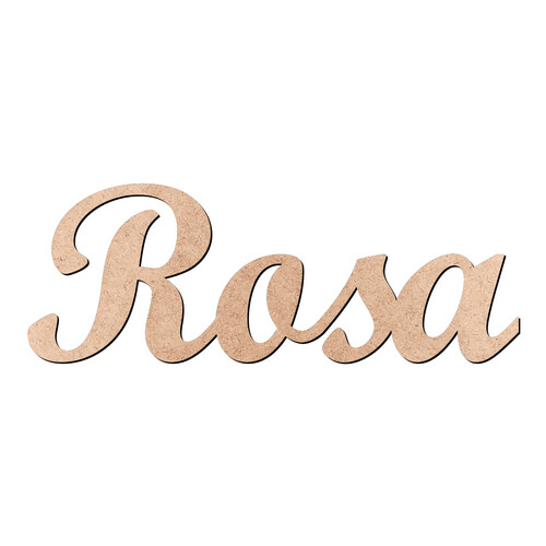 Recorte Rosa Script Mt Std / MDF 3mm