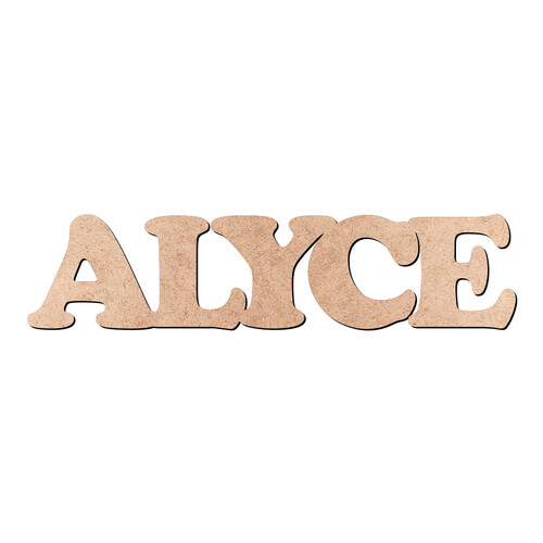 Recorte ALYCE Cooper Black / MDF 3mm