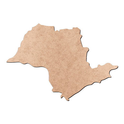 Recorte Mapa SP / MDF 3mm