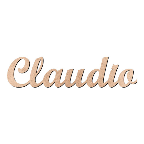 Recorte Claudio Script Mt Std / MDF 3mm