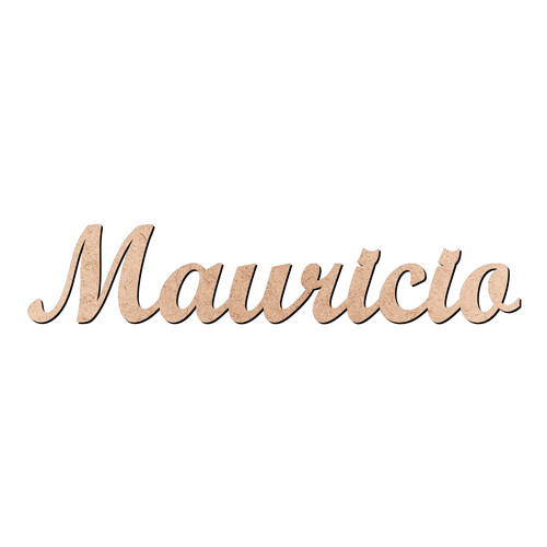 Recorte Mauricio Script Mt Std / MDF 3mm