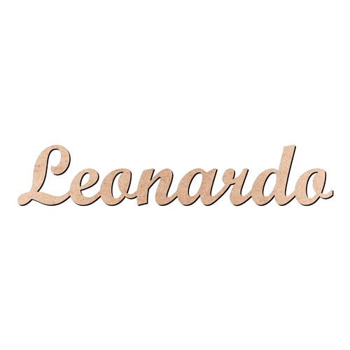 Recorte Leonardo Script Mt Std / MDF 3mm