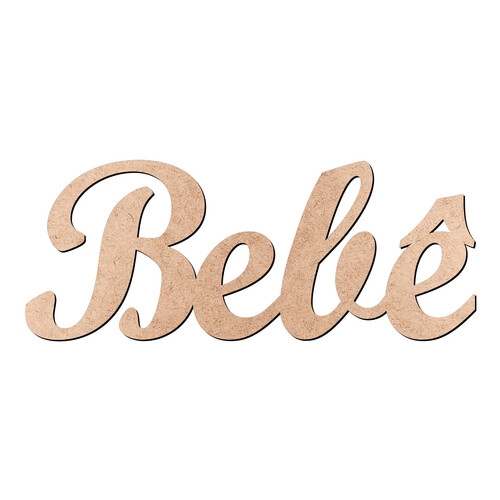 Recorte Bebê Script Mt Std / MDF 3mm