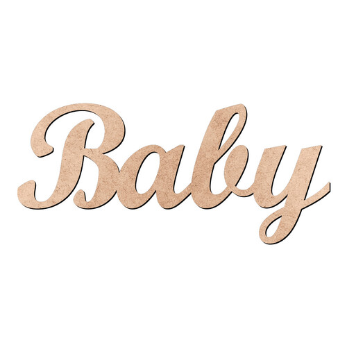 Recorte Baby Script Mt Std / MDF 3mm