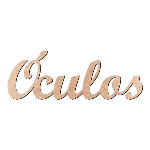 Recorte Óculos Script Mt Std / MDF 3mm