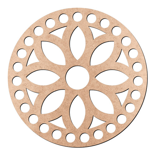 Recorte Base Cesto Mandala 10 cm / MDF 3mm