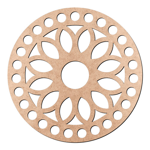 Recorte Base Cesto Mandala 10 cm / MDF 3mm