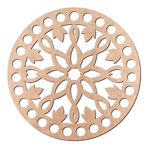 Recorte Base Cesto Mandala 10 cm / MDF 3mm