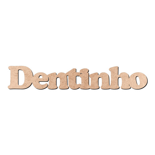 Recorte Dentinho Cooper Black / MDF 3mm
