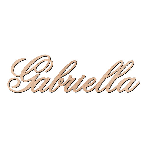 Recorte Gabriella Old Script / MDF 3mm