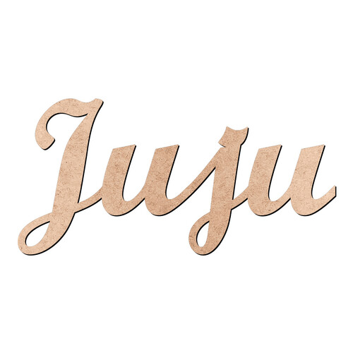 Recorte Juju Script Mt Std / MDF 3mm