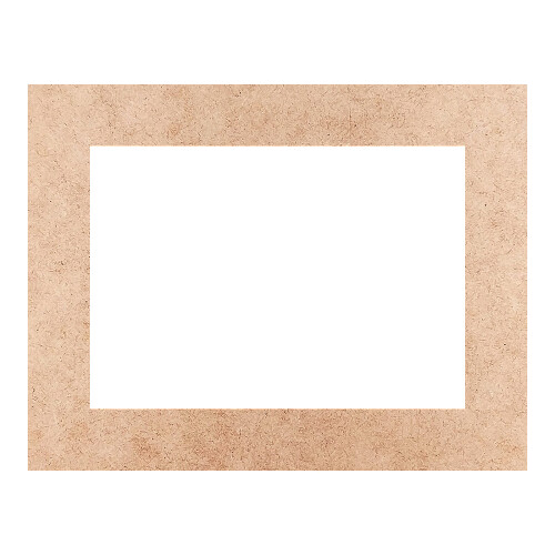 Recorte Moldura Ret 31 x 40 cm Borda 5 cm / MDF 3mm