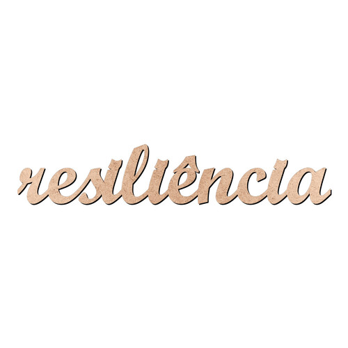 Recorte resiliência Script Mt Std / MDF 3mm