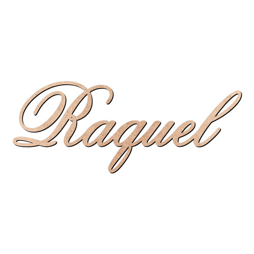 Recorte Raquel Old Script / MDF 3mm