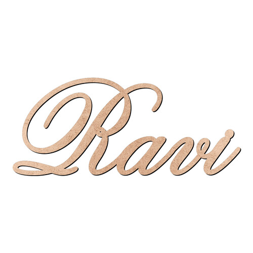 Recorte Ravi Old Script / MDF 3mm