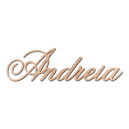 Recorte Andreia Old Script / MDF 3mm