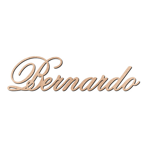 Recorte Bernardo Old Script / MDF 3mm