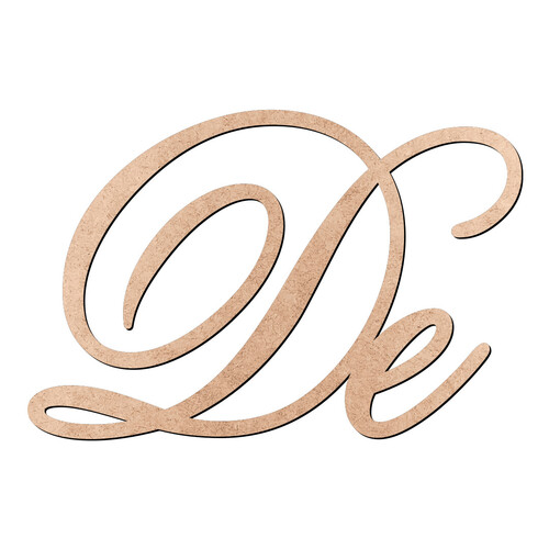Recorte De Old Script / MDF 3mm