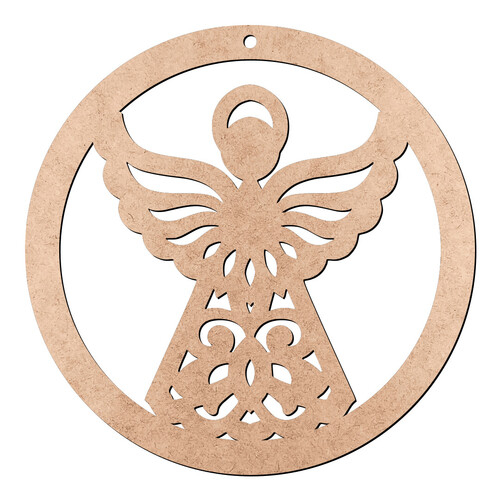 Recorte Guirlanda Anjo Vazado / MDF 3mm
