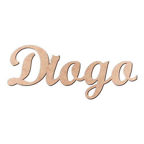 Recorte Diogo Script Mt Std / MDF 3mm