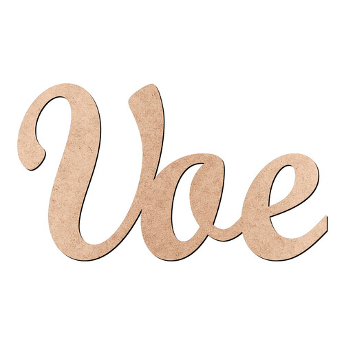 Recorte Voe Script Mt Std / MDF 3mm