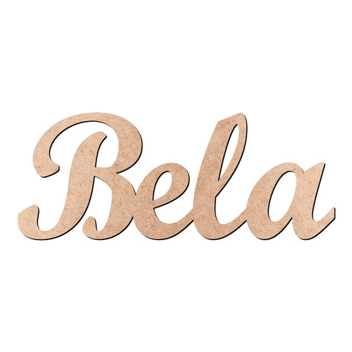 Recorte Bela Script Mt Std / MDF 3mm