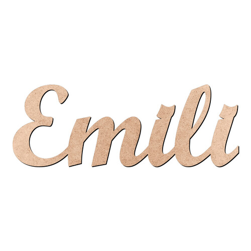 Recorte Emili Script Mt Std / MDF 3mm