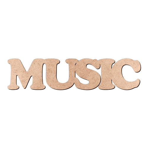 Recorte MUSIC Cooper Black / MDF 3mm