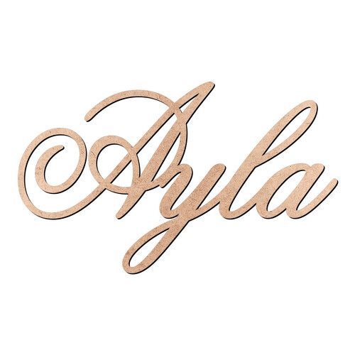 Recorte Ayla Old Script / MDF 3mm