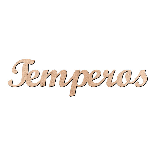 Recorte Temperos Script Mt Std / MDF 3mm
