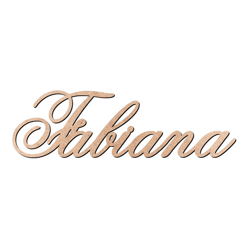Recorte Fabiana Old Script / MDF 3mm