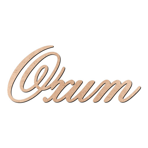 Recorte Oxum Old Script / MDF 3mm