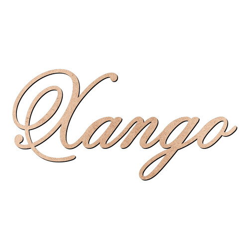 Recorte Xango Old Script / MDF 3mm