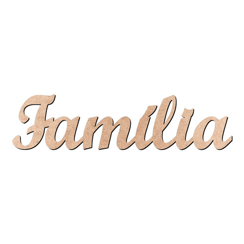 Recorte Família Script Mt Std / MDF 3mm