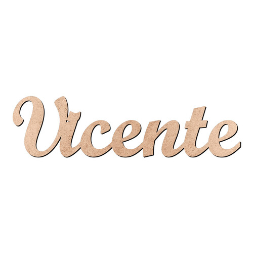 Recorte Vicente Script Mt Std / MDF 3mm