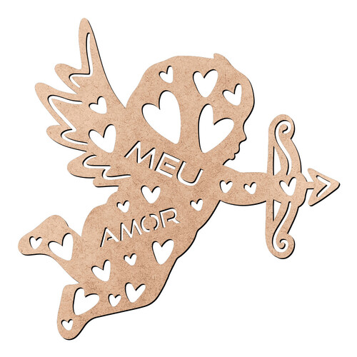 Recorte Cupido Meu Amor / MDF 3mm