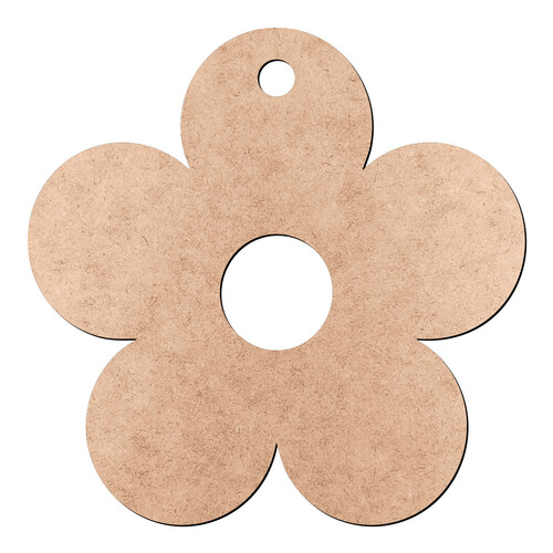 Recorte Chaveiro Flor / MDF 3mm